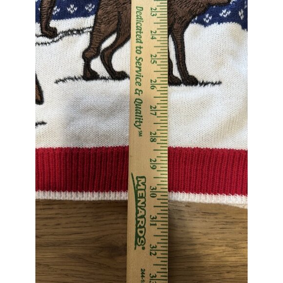 Holiday‎ Time Ugly Christmas Sweater Wolf Knit Holiday Party Office Fantasy 2x - Picture 7 of 10